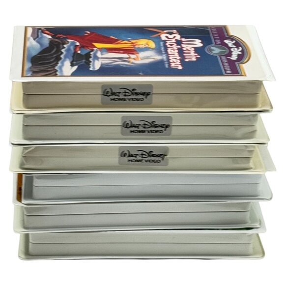 VHS Lot 6 Francais Disney Madeline Stitch Atlantis Tarzan Junge Clamshell French - Picture 5 of 7